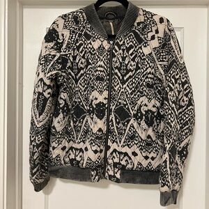Free People quilted bomber jacket
